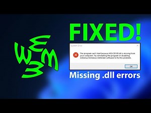 How to Fix Flawless Widescreen Missing MSVCP100.DLL, MSVCR100.DLL, MSVCR70.DLL Errors.