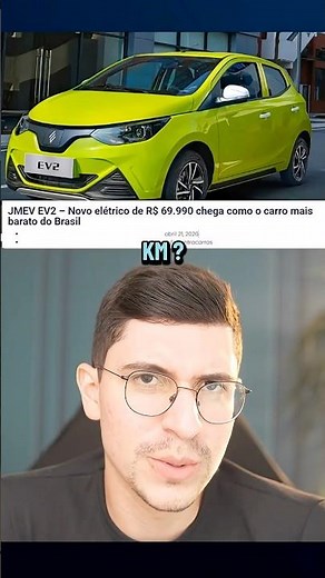 Carro Elétrico mais barato do Brasil #carros #dinheiro #finanças