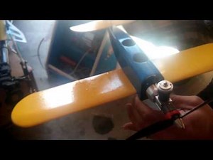 Starting a COX engine with a stunt tank