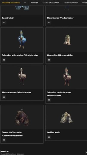 37 New Mounts Revealed in WoW Forever Datamine!