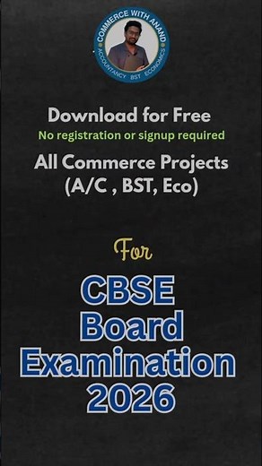 All Projects for class 12 Commerce students | CBSE board 2026 Examination #cbsenotes