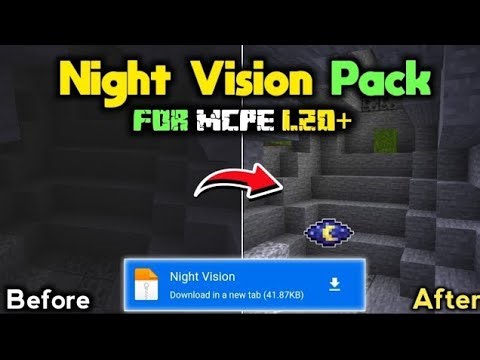 NIGHT VISION For Minecraft PE 1.21+ (100% WORKING) 🔥