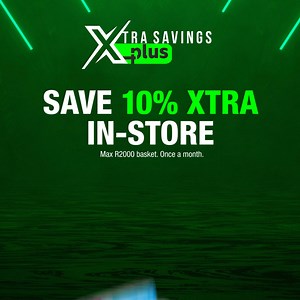 Have you signed up for Xtra Savings Plus? 📢💚 Members save an XTRA 10% in-store once a month! 😱 Sign up to the subscription that pays for itself. T&Cs apply. | Checkers