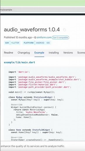 Flutter Audio Waveroms