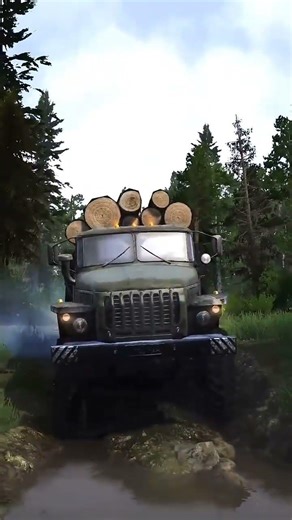 Mud runner / Урал-4320 груженный/бездорожье!