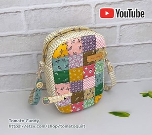 No.191 Patchwork Mini Bag, PDF Pattern Only, Hand Sewing, Youtube Tutorial, No Written Instructions - Etsy UK