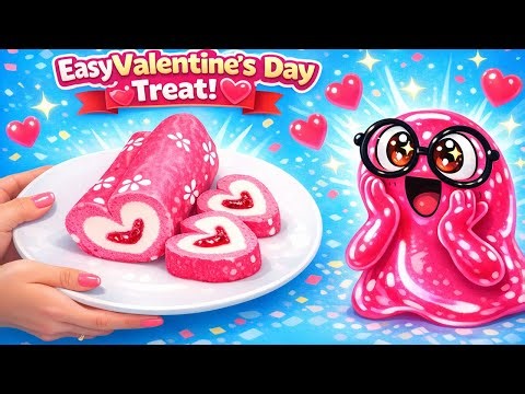 Pink Valentine Cake Surprise! 💕🍰 Easy Baking Fun for Kids and Parents