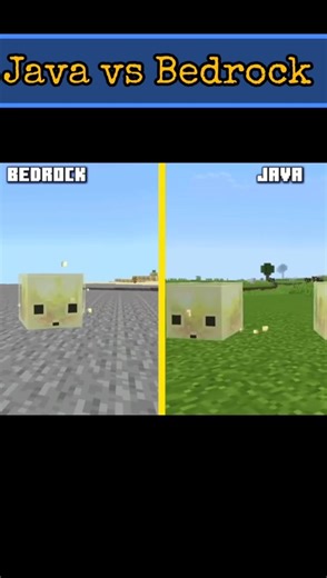 Minecraft Bedrock Edition and Java edition sulphur cube difference #minecraft#shorts #viral#trending