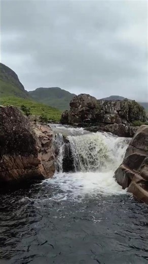 Scotland’s Skyfall Waterfall | Highland Views at Glen Etive #shorts