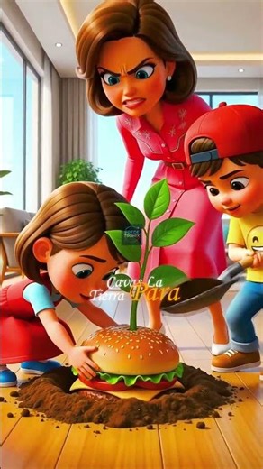 We planted a hamburger tree in our house #hamburger #viral #trending