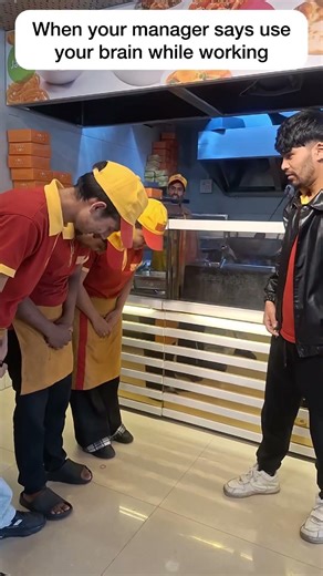 When Manager Say Use Brain 😆😆😆😆 #funnyshorts #comedy #LOL #funnyvideo #dailycomedy #shorts