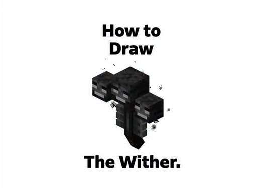 Mikuneki on Instagram: "Drawing tutorial on how to draw the Wither from minecraft. (model based from that one YSM model on Minecraft) #minecraft #art #fanart"