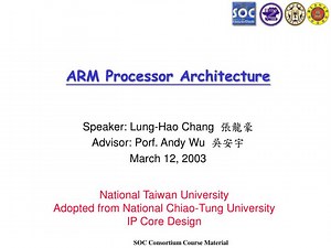 ARM Processor Architecture - SlideServe