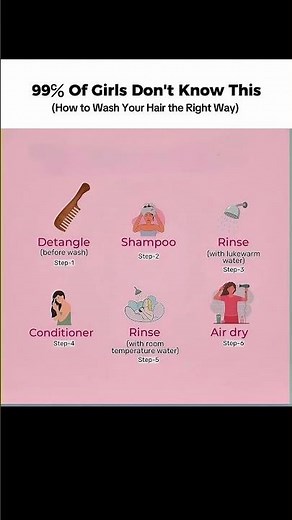 How to Wash Your Hair the Right Way | Healthy Hair Routine Steps 💧✨#HairCareRoutine #HealthyHair