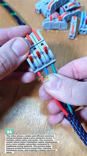 Smart Wire Connector Installation | Fast and Clean Electrical Wiring Technique