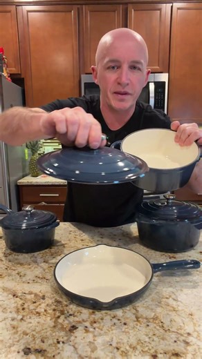 Enameled cast iron cookware set #cookware #castironcookware #castironcooking #tiktokshopcreatorpicks