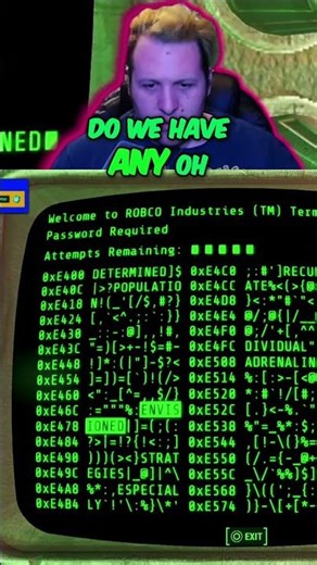 Fallout 4 Player Hacks ROBCO Terminal #shorts