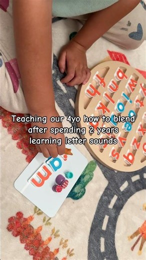 Teaching 4yo How to Blend | Teaching Preschooler How to Read #readingskills #lovevery #preschool