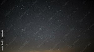 Milky Way Galaxy Spring Sky 24 Time Lapse Stars and Meteors