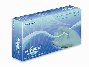 Alasta® with Aloe Nitrile Exam Gloves Palm: 2.4 Mil | Finger: 3.9 Mil