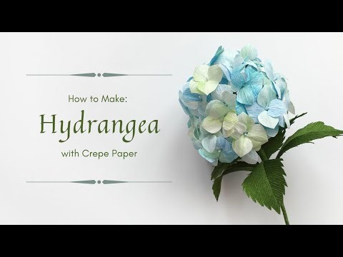LEARN TO MAKE HYDRANGEA with Crepe Paper | Sneak Peek