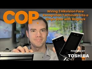Wiring 2 Hikvision Face Recognition Terminals into a Single Door using Maglock
