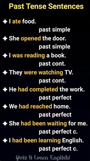 Master Past Tense in Easy Way!💯✍️ #english #educ