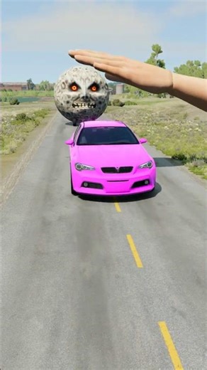 Big & Small Cars vs Giant Hand Slap - BeamNG.drive