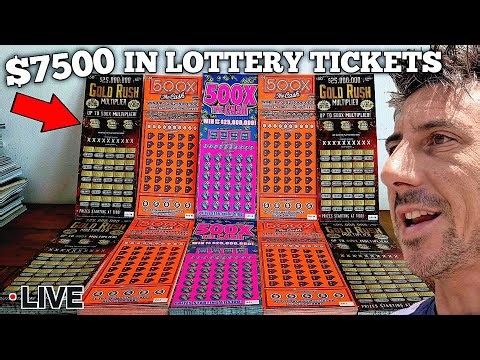 $7500 In Lottery Tickets Live | Scratch Life
