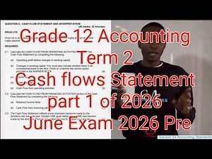 Grade 12 Accounting Term 2 | Cash flows Statement 2026 paper 1