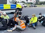 Climate protests continue as Insulate Britain glue themselves down on A1