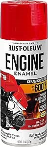 Rust-Oleum 366432 Engine Enamel Spray Paint, 11 oz, Gloss Industrial Red