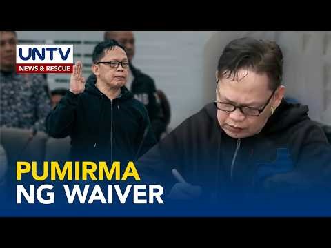 Ramil Madriaga, pumirma ng Bank Secrecy Law waiver