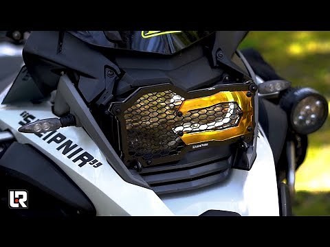 Lone Rider Headlight Guard in Action