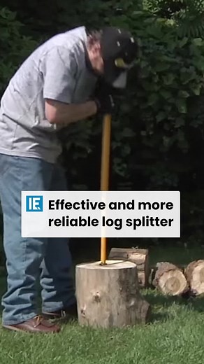 Efficient Firewood Splitting with a Log Splitter