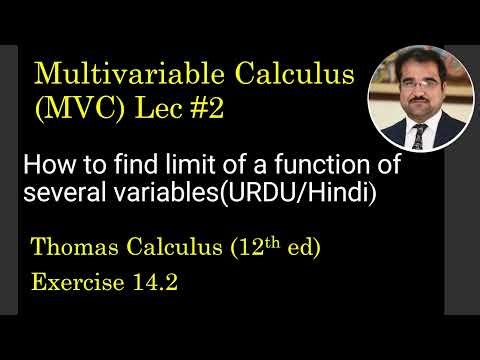 MVC2 : Limits of Multivariable Functions (Value vs Limit, Techniques & Non-Existence Proofs)