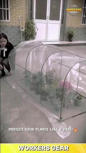 Flexible & Portable Mini Greenhouse for Plant Protection and Gardening in Outdoor Spaces