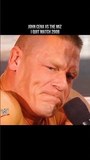 JohnCena vs TheMiz | I Quit Match 2008 JohnCena Refuses to Quit and Fights Back with AA#Cena#miz#wwe
