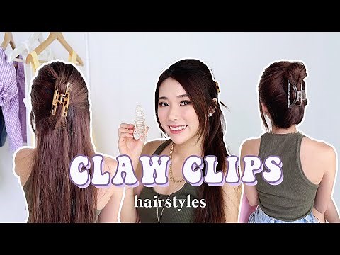 HAIRSTYLES USING A CLAW CLIP (SUPER EASY!!) | MONGABONG