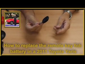 How to replace the battery of the Toyota Yaris key.