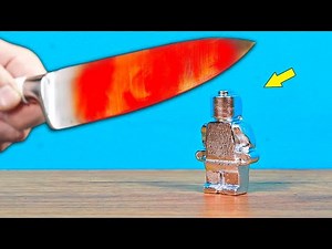 ¡Este muñeco de LEGO hecho de GALIO no soportó ESTA PRUEBA!