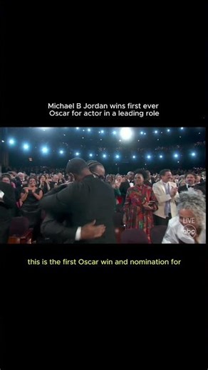 Michael B. Jordan wins his first Oscar for Actor in a Leading Role at the 2026 Oscars