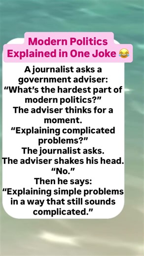 Modern Politics Explained in One Joke 😂 #comedy #joke #humor #politicalhumor