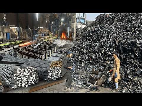 Incredible Manufacturing Process: Turning Old Compressors into Powerful Iron Rods Inside the Factory
