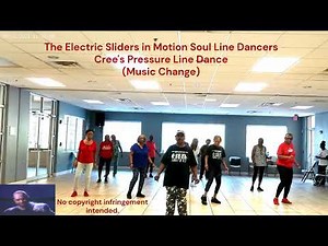 Cree's Pressure Line Dance Instructional Video/Following Line Dance Demonstration (Music Change)