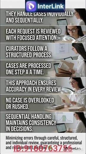 They handle cases individually and sequentially.