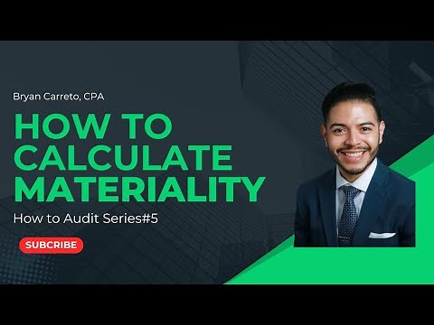 How to Calculate Materiality in an Audit (Step-by-Step Live Excel Example) | How to Audit #5