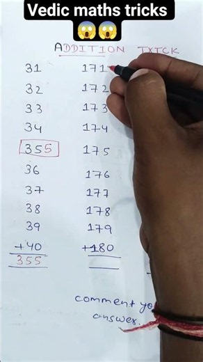 Vedic math addition tricks 😱🤯 || #shorts #maths #vedic #addition #education #trending #tricks
