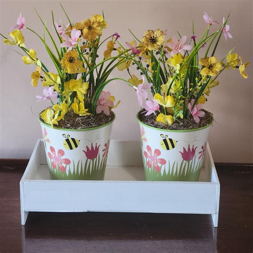 Spring Centerpiece, Spring Floral Planter, Spring Floral Arrangement - Etsy