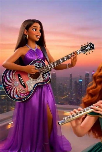 A cinematic animated music video featuring